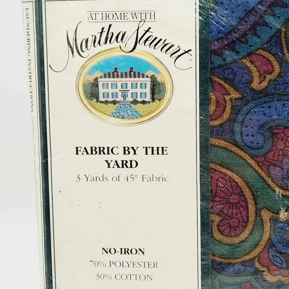 At Home With Martha Stewart Fabric by the Yard Balmoral 30898 Paisley 3 Yards